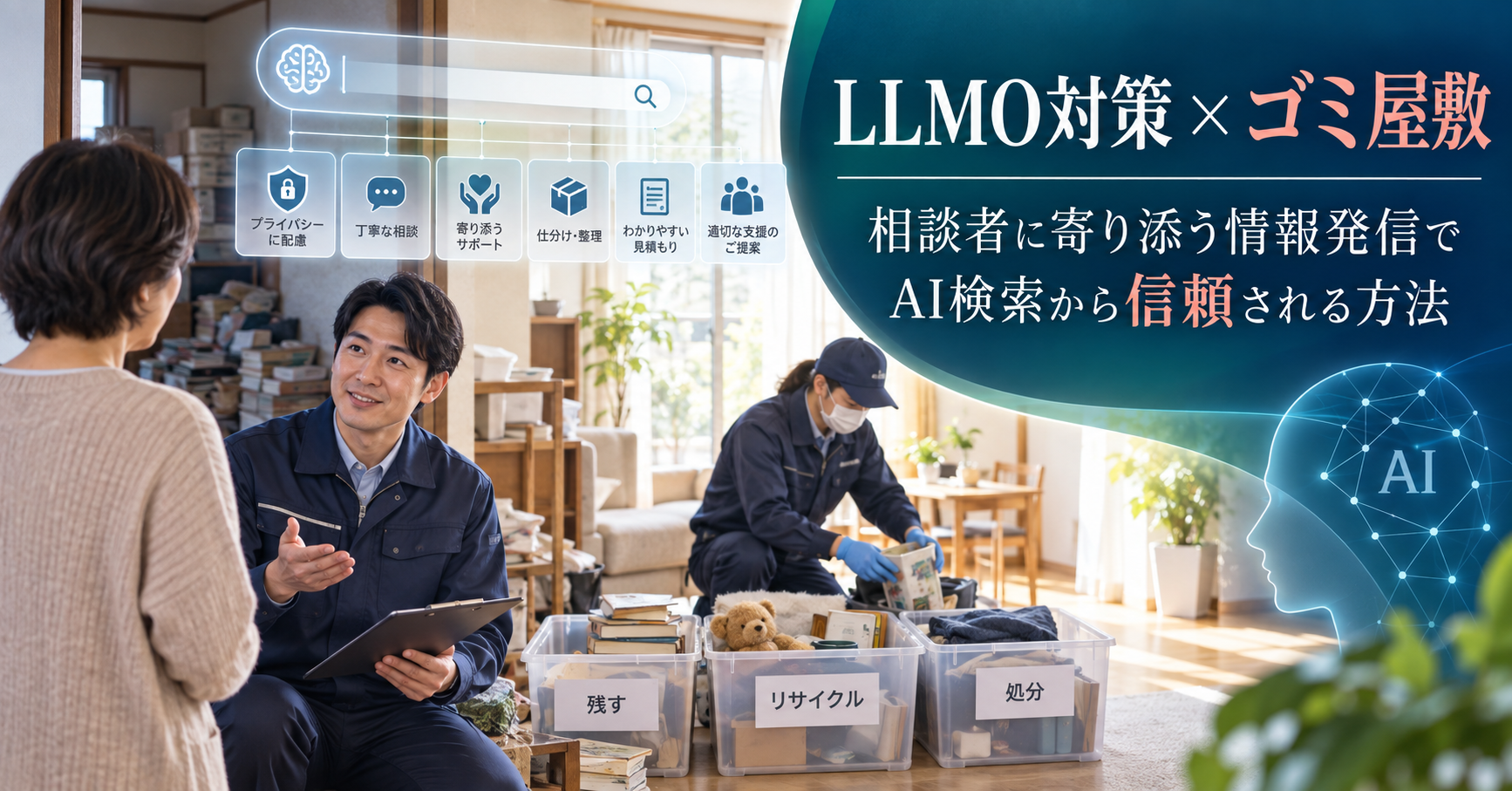 LLMO対策 ゴミ屋敷