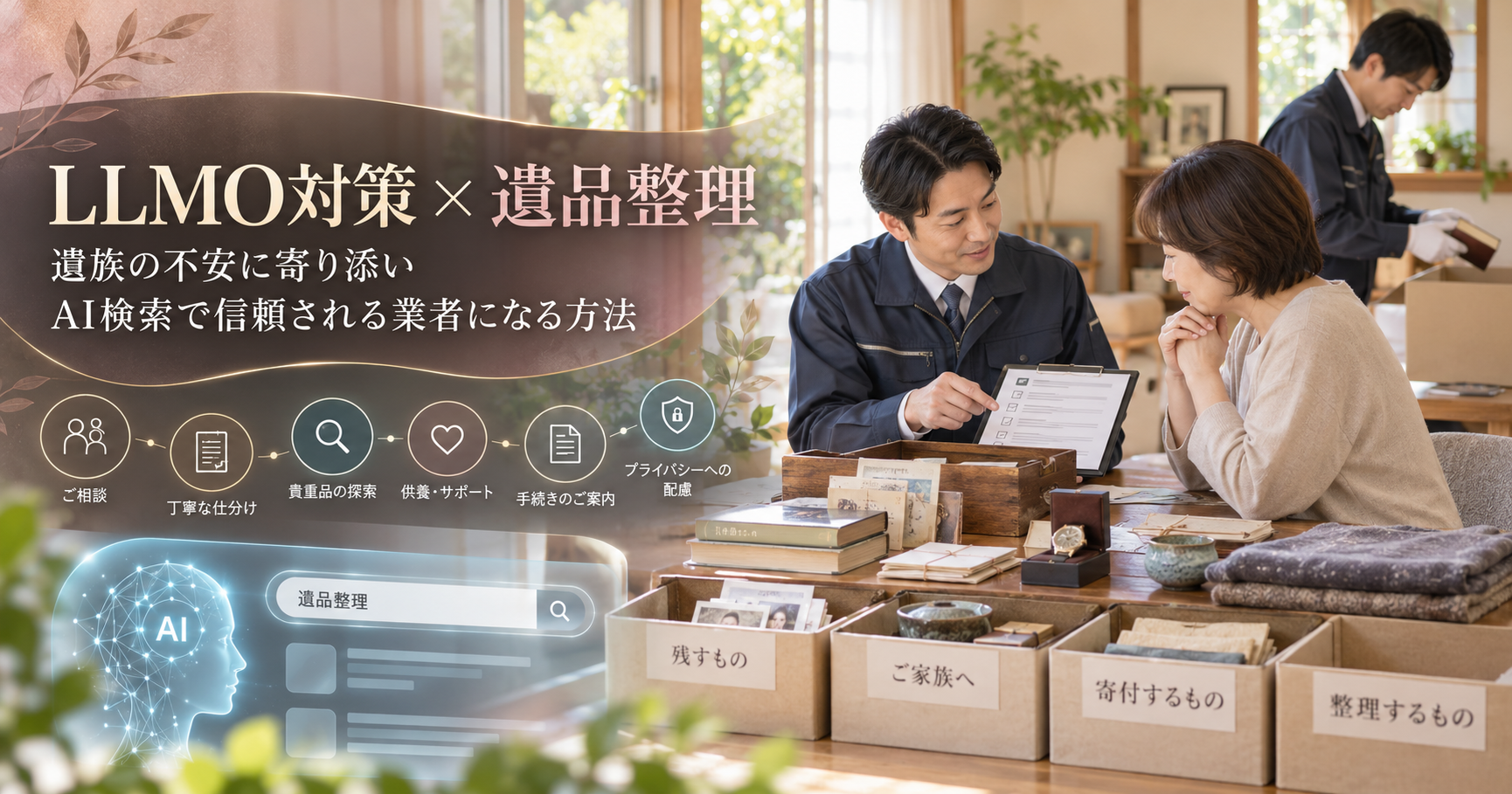 LLMO対策 遺品整理