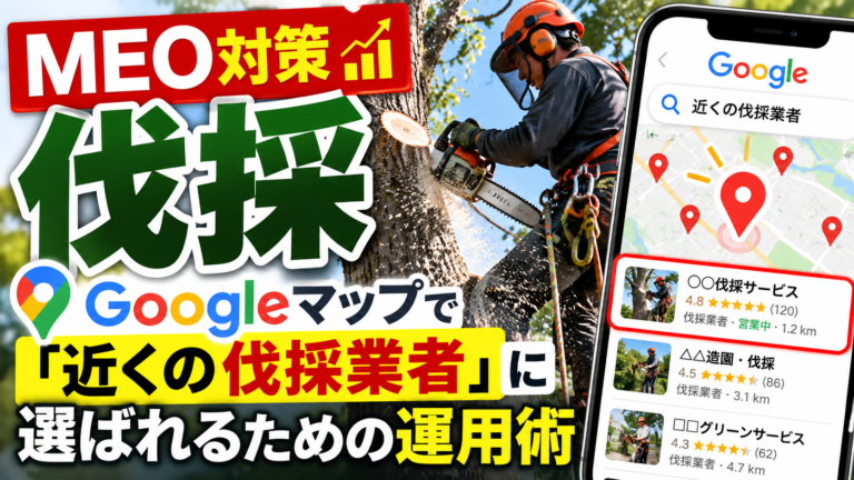 MEO対策 伐採|Googleマップで「近くの伐採業者」に選ばれるための運用術